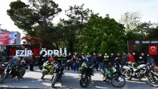Vezirköprüde 23 Nisanda motosiklet korteji