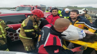 Yalovada tır otomobille çarpıştı: 4 yaralı