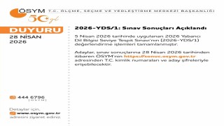 YDS sonuçları açıklandı