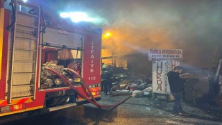 Yozgatta hurdacıda çıkan yangın söndürüldü