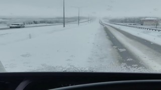 Yozgatta karayolları ekipleri kar mesaisinde
