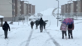 Yüksekova nisan ayında karla kaplandı