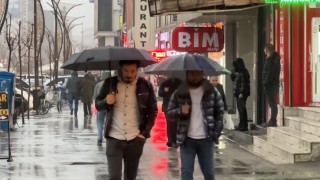 Yüksekovada sağanak yağış etkili oldu