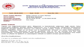 Zirai don uyarısı: Orta Karadeniz için kritik günler