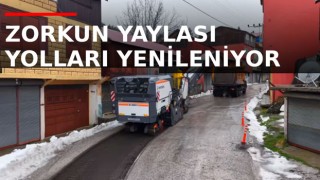 Zorkun Yaylası Yolları Yenileniyor