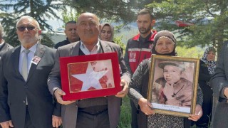 61 yıllık mezar taşı, şehidiyle birlikte Tokata geldi