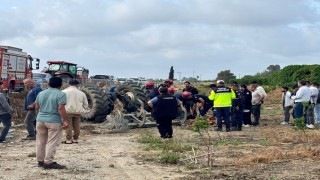 Adanada devrilen traktörün altında kalan sürücü hayatını kaybetti