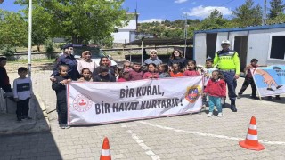 Adıyamanda öğrencilere trafik eğitimi verildi