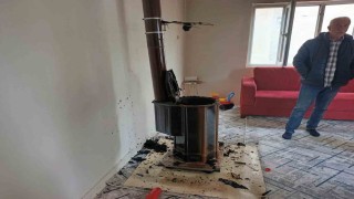 Adıyamanda soba patladı