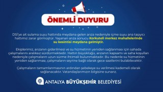 Antalya Büyükşehir Belediyesi Açıkladı: Korkuteli’de Su Kesintisi