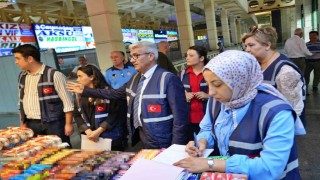 Antalya otogarında bayram öncesi bilet ve fiyat etiketi denetimi