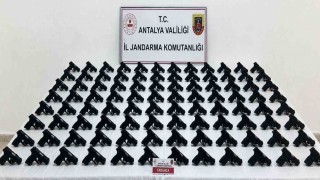 Antalyada 100 adet ruhsatsız tabanca ele geçirildi