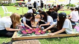 Antalyada 130 bin çiçekle görsel şov