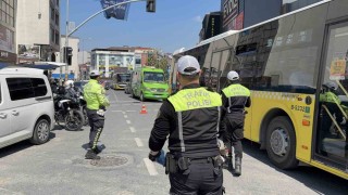 Arnavutköyde Trafik Haftasında anlamlı uygulama: Ceza değil bilinçlendirme yapıldı