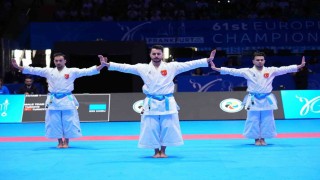 Avrupa Karate Şampiyonasında millilerden gümüş madalya