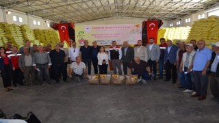 Aydında 9 bin kilonun üzerinde ayçiçeği tohumu üreticiye dağıtıldı