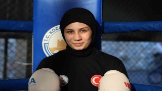 Babasının elinden tutup ringe bıraktığı Azranur, Türkiyeyi temsil edecek