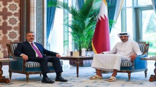 Bakan Fidan, Katar Emiri Şeyh Tamim bin Hamad Al Thani tarafından kabul edildi