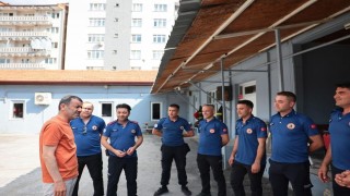 Başkan Çavuşoğlundan bayram mesaisindeki personele ve hastalara ziyaret