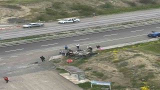 Başkentte takla atan otomobilden 3 kişi yaralı kurtuldu