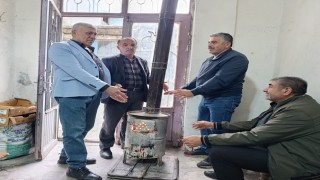 Batmanda mayıs ortasında soba kurdular