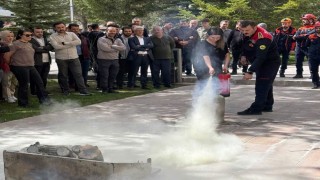 Bayburt Adliyesi personeline yangın eğitimi verildi