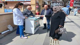 Bayburtta kronik hastalıklara karşı farkındalık standı açıldı