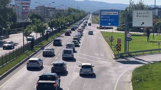 Bayram dönüş trafiği İnegölde yoğunlaştı