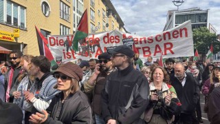 Berlinde Nakbanın 78. yıldönümü yürüyüşüne polisten sert müdahale: 15 gözaltı