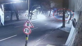Beşiktaşta 1 kişinin hayatını kaybettiği, 8 kişinin yaralandığı kaza anı kamerada