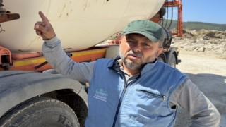 Beton mikseri yuva oldu, kuşlar uçana kadar çalışmayacak
