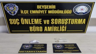 Beyşehirde uyuşturucu ve aranan şahıs operasyonları