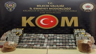 Bilecikte 22 bin 400 makaron ele geçirildi