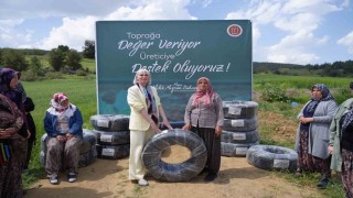 Bilecikte belediyeden köylere sulama borusu