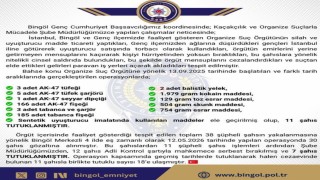Bingöl merkezli organize suç örgütü operasyonunda 18 tutuklama