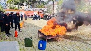 Bingölde okullarda yangın ve tahliye uygulamaları yapıldı