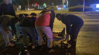 Boluda otomobil ile motosiklet çarpıştı: 1 yaralı