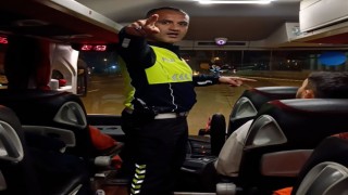 Boluda trafik komiserinden yolculara hayati uyarı