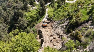 Bozdoğanda Madran Yayla yolunda çalışmalar tamamlandı