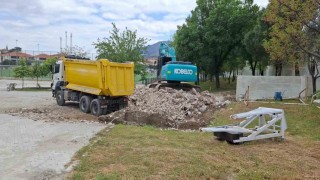 Buldan Şehir Stadında yenileme çalışmaları başladı