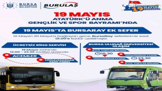 Bursada 19 Mayısta ulaşım ücretsiz