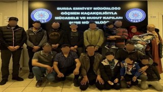 Bursada göçmen kaçakçılığı operasyonu: 18 kaçak göçmen yakalandı