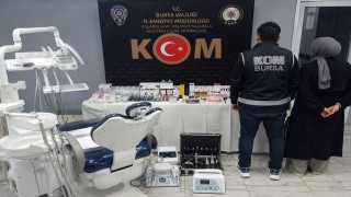 Bursada sahte diş muayenesine baskın: 2 gözaltı
