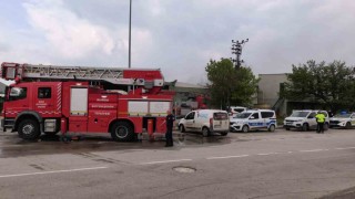 Bursada sunta fabrikasında korkutan yangın