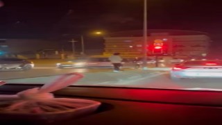 Bursada ters şeride giren hafif ticari araç trafiği tehlikeye attı