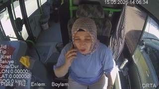 BURULAŞın kadın otobüs sürücüsünden örnek davranış