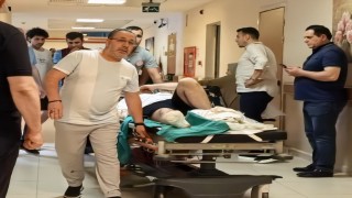 Çim biçerken parmaklarını biçti
