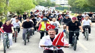 Çinede sağlıklı yaşam için pedal çevirdiler