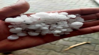 Çorumda dolu yağışı etkili oldu