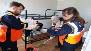 Çorumda hortumun vurduğu köylerde afetzedeler için yaşam konteynerleri kuruldu